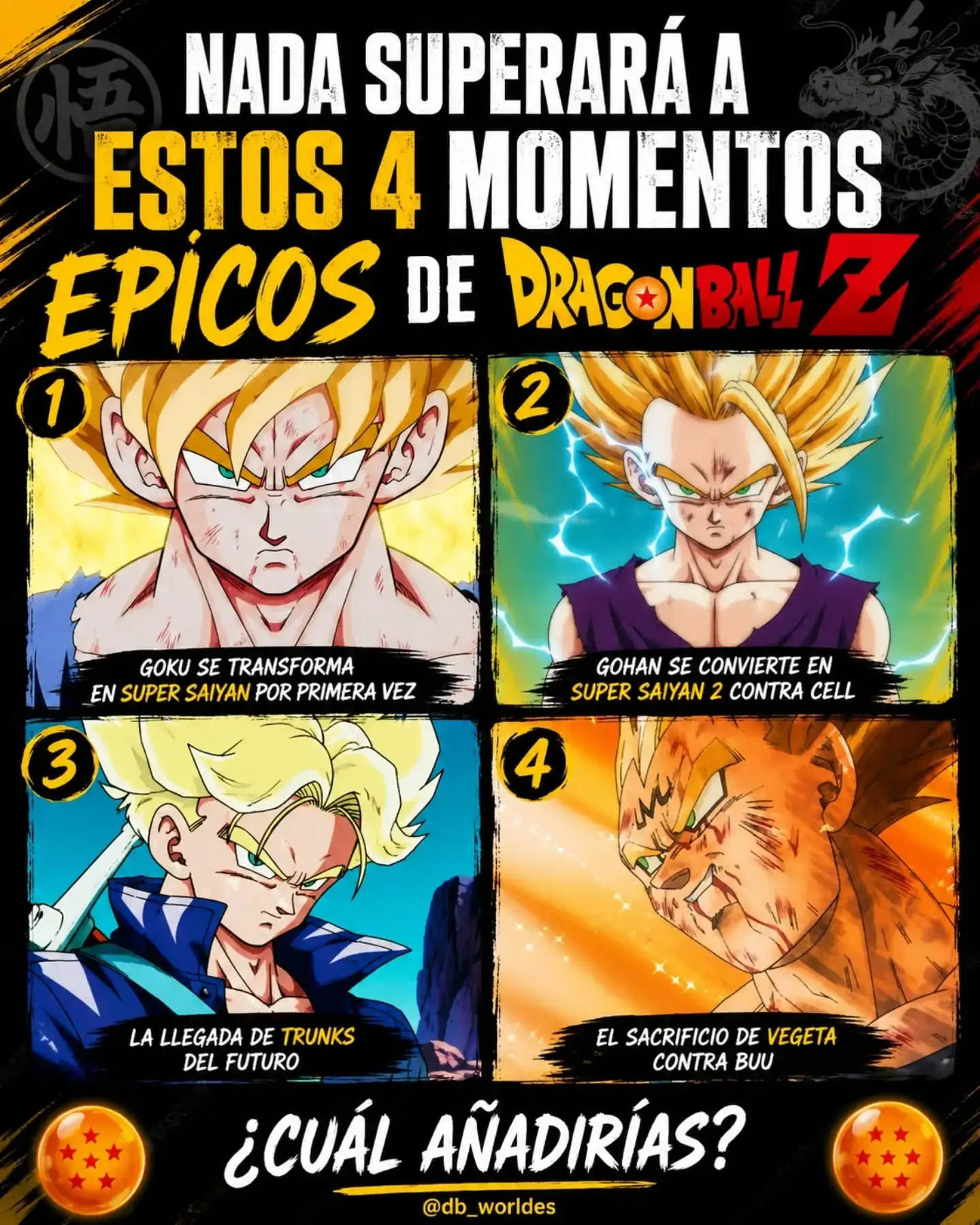 🔥 NADA SUPERARÁ A ESTOS 4 MOMENTOS ÉPICOS DE DRAGON BALL ...