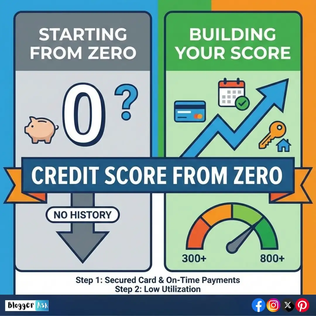 Build Credit Score From Zero – Step-by-Step Beginner Guid...